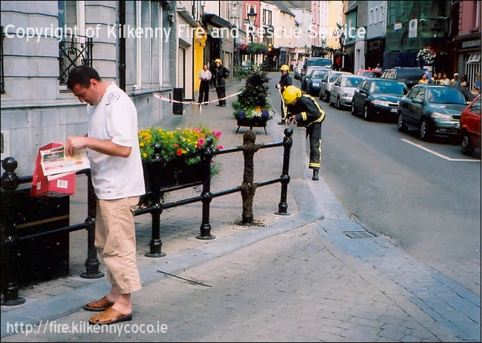 Croation Man tackles Bees on High Street