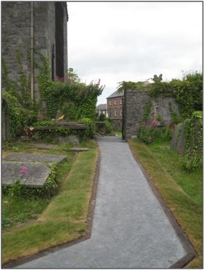 St Marys Church and Graveyard path
