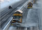 Snow Ploughs on the M9, Kilkenny, Ireland