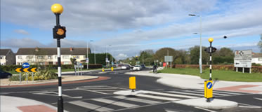 Similar roundabout crossing Tallaght