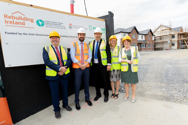 Minister Eoghan Murphy visits Housing Construction Sites in Kilkenny