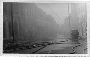 Fighting the Blaze at Delehanty's, High Street, Kilkenny