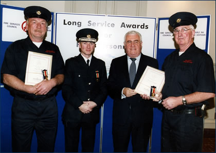 Fire Fighters Receive Long Service Awards