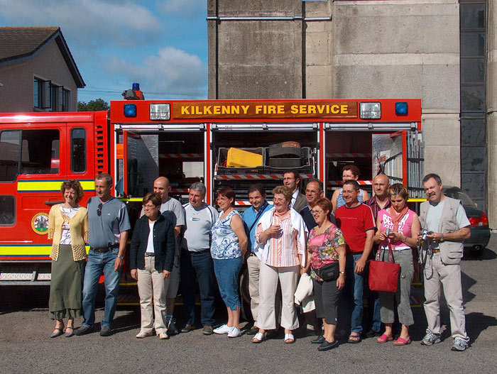 French Firefighter Group Visit Kilkenny Fire Station