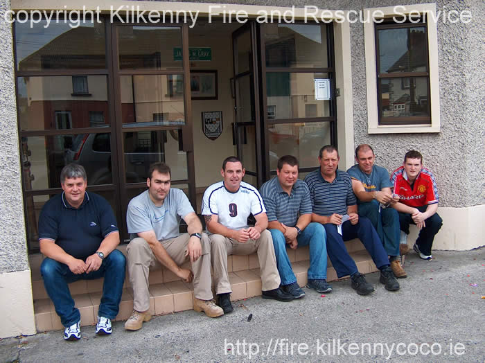 Kilkenny City Firefighters in their Normal Attire
