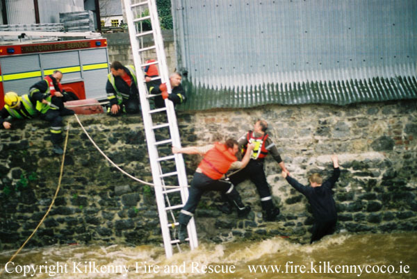 Firefighters carry out River Rescue