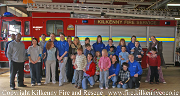 Saplings students and teachers visit the Fire Station