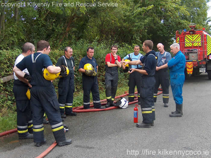 ACFO John Collins addresses the group