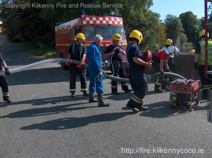 On the Fire Ground at The Weir Kilkenny