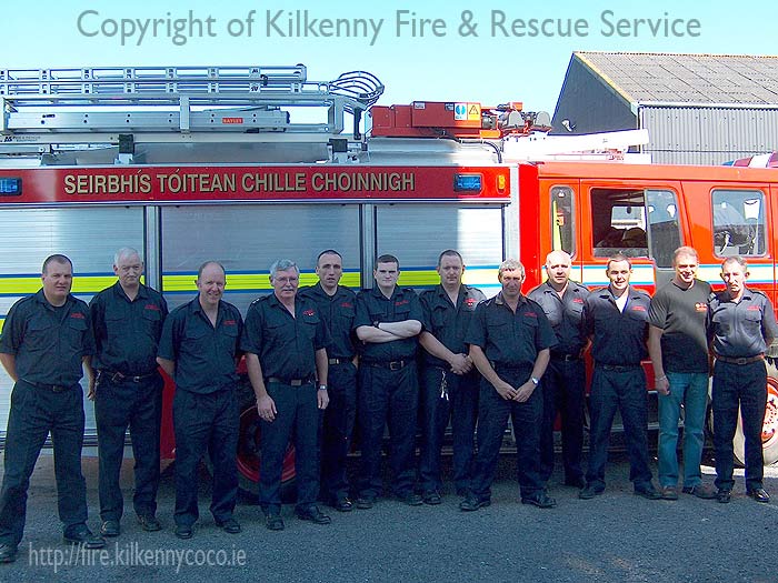 Firefighters from County Kilkenny on Water Safety Course