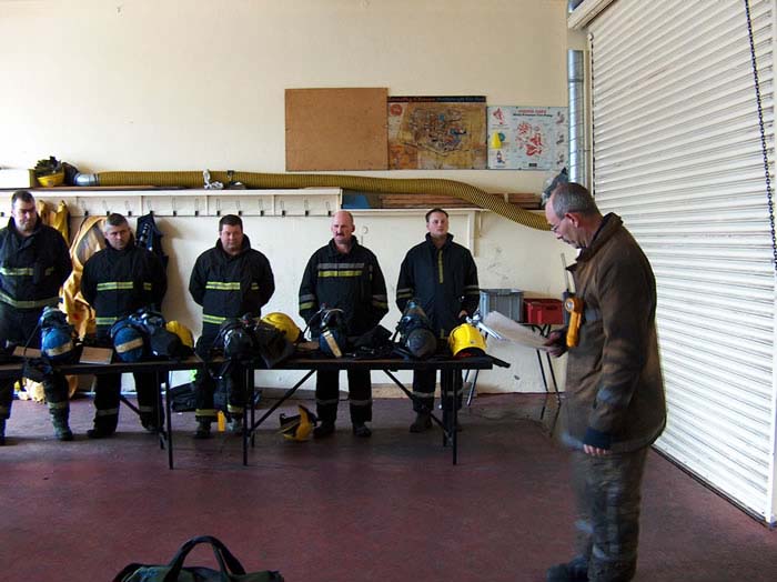 Allocating Firefighters to their teams on the CABA Course
