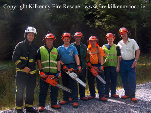 Participants on The July Refresher Chainsaw Course