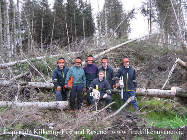 Participants on The Advanced Chainsaw Course Nov 2007