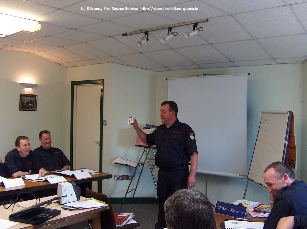 SSO Michael Doyle of KK17 gives a Presentation