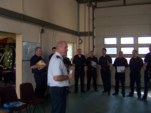 Addressing the Group on the Commuity Fire Safety Programme