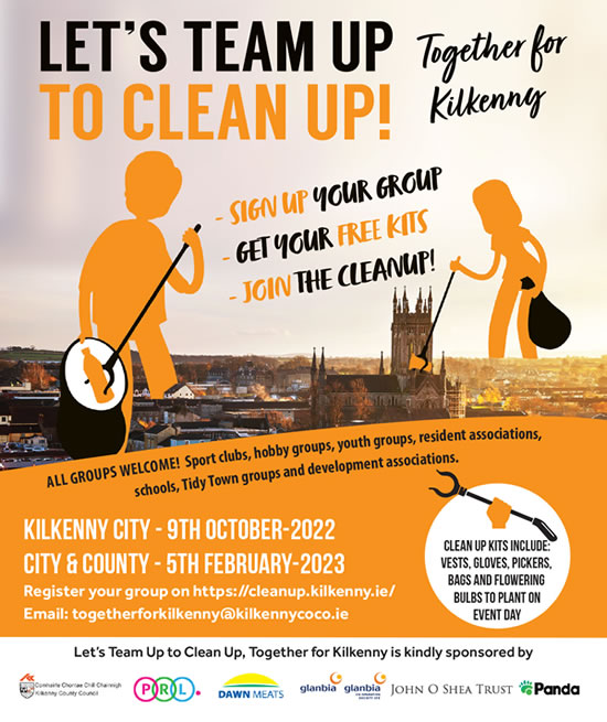 Lets Team Up to Clean Up Together for Kilkenny 