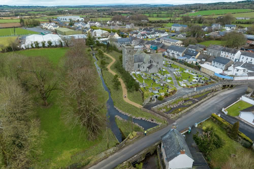 Ballyhale Flood Relief Scheme Aerial View